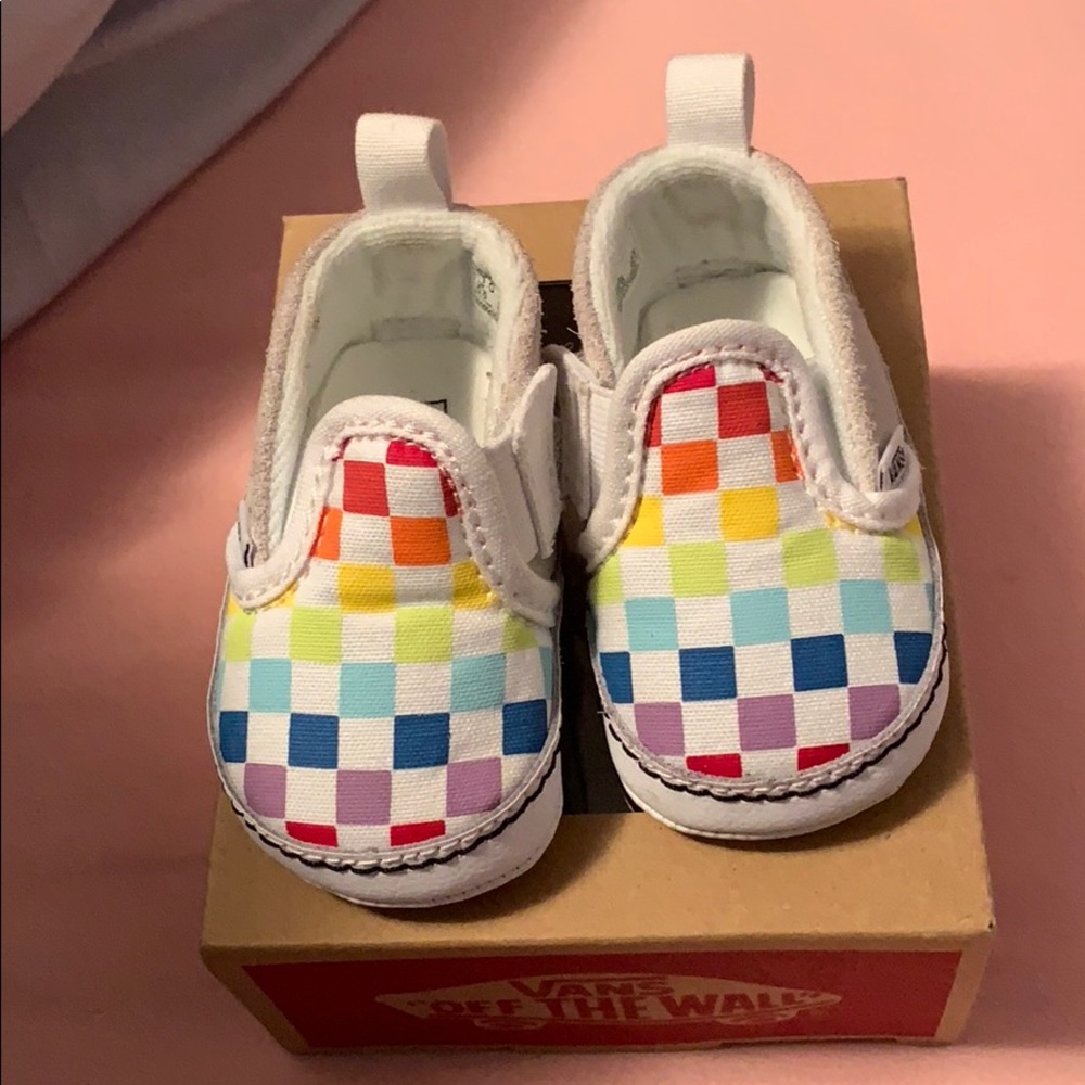Infant Checkered Rainbow 🌈 Vans
